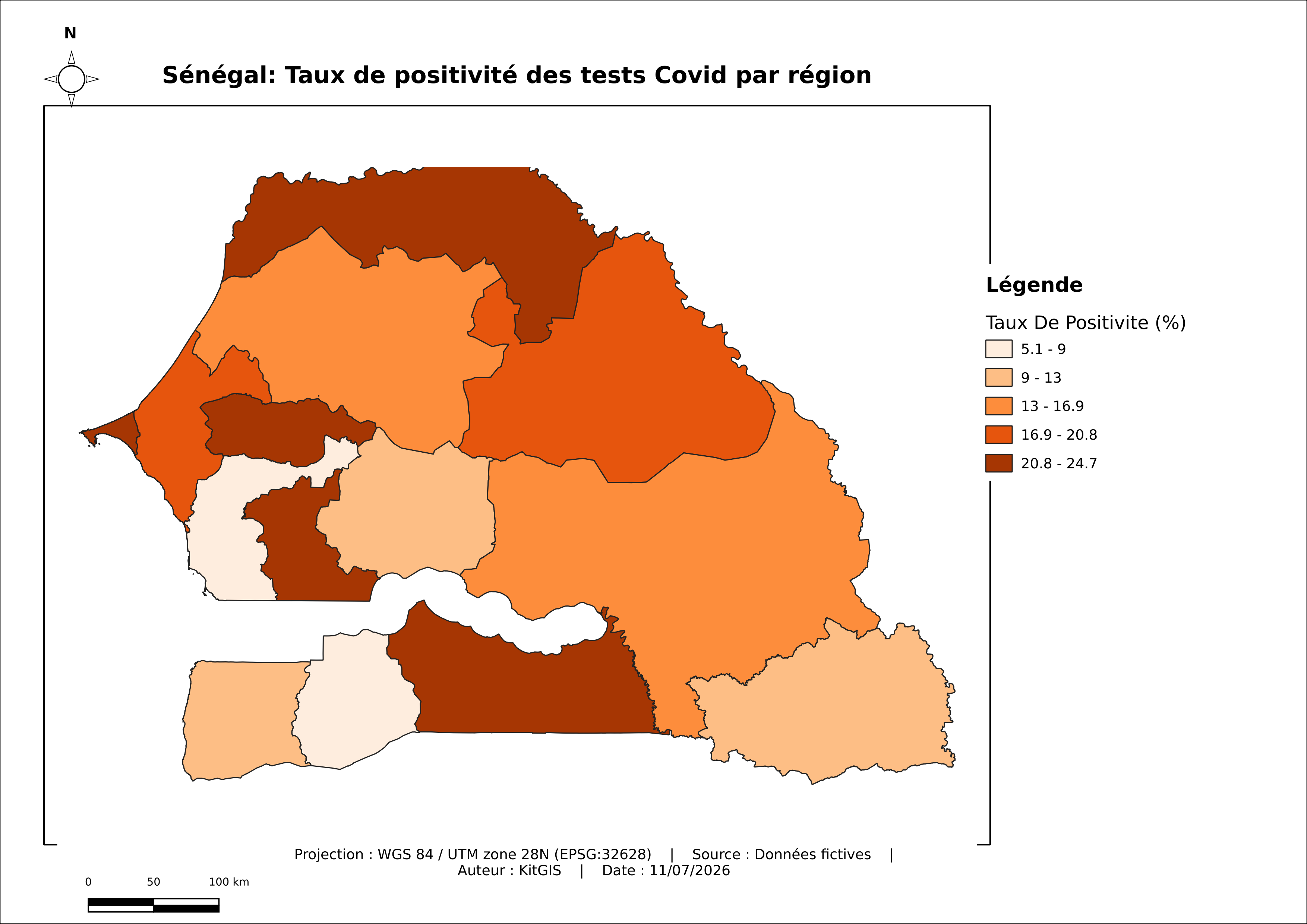 Carte choroplèthe